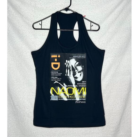 Fiorucci (XL) Naomi Campbell Capsule Collection i-D Magazine Racerback Tank Top - Picture 8 of 11